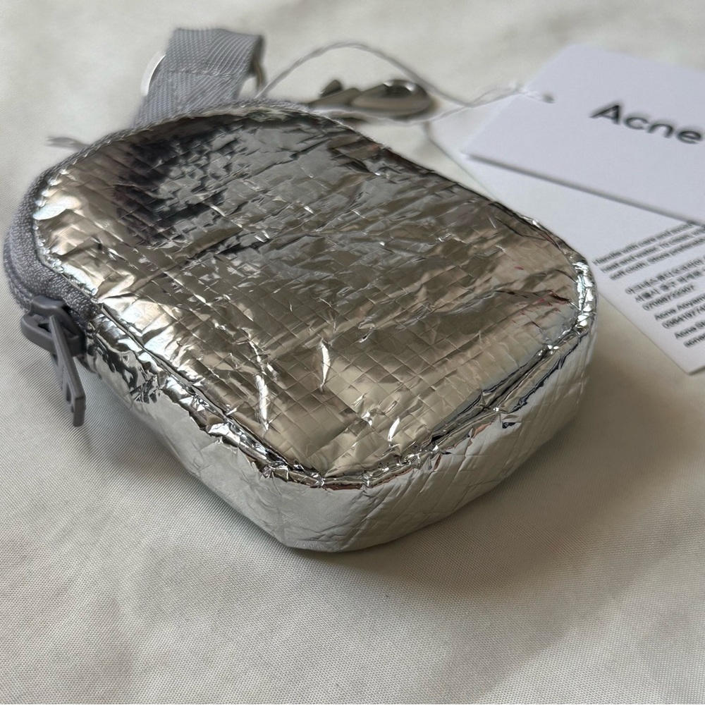 Acne Studios Mini Pouch Silver - Picture 6 of 14